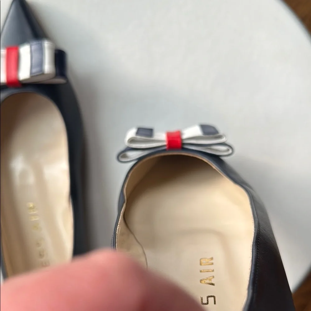 Duchess Air Navy Blue Women's Shoes with Red and White Accents Size 40 - Picture 5 of 13